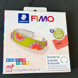 Staedtler FIMO Kids Bracelet Kit - Green with Floral Accents